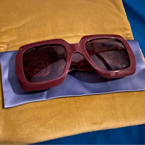 Gucci | Accessories | Brownpurple Gucci Sunglasses | Poshmark display picture 3